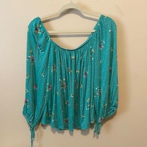 Floral Off-the-shoulder Blouse